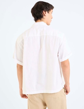 Camisa Casual American Eagle de algodón manga corta para hombre