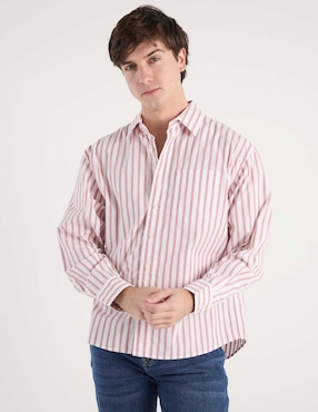 Camisa casual American Eagle de algodón manga larga para hombre