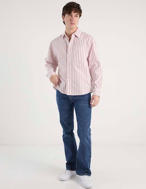 Camisa casual American Eagle de algodón manga larga para hombre