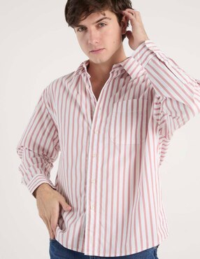 Camisa casual American Eagle de algodón manga larga para hombre
