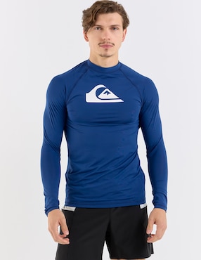 Rashguard Quiksilver estampado logo para hombre