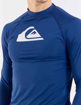 Rashguard Quiksilver estampado logo para hombre