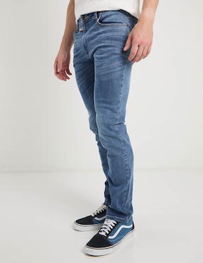 Jeans slim That's It deslavado para hombre
