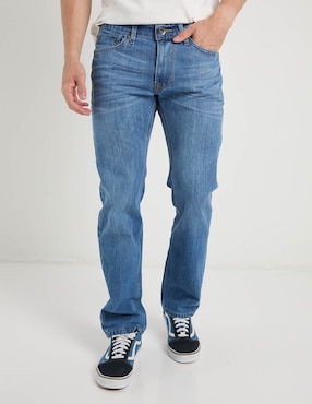 Jeans straight That's It deslavado para hombre