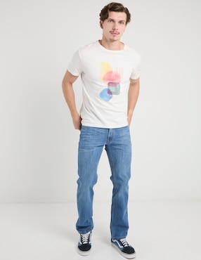 Jeans straight That's It deslavado para hombre