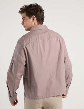 Camisa casual Calvin Klein de algodón manga larga para hombre