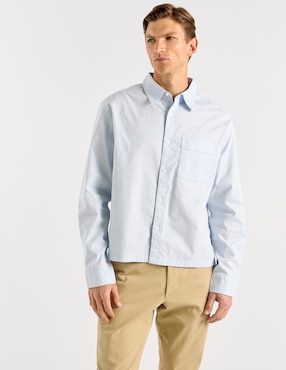 Camisa casual Calvin Klein manga larga para hombre