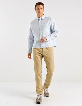 Camisa casual Calvin Klein manga larga para hombre