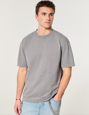 Playera Hollister cuello redondo para hombre