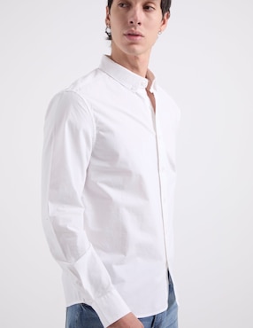 Camisa casual That's It de algodón manga larga para hombre