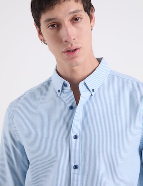 Camisa casual That's It de algodón manga larga para hombre