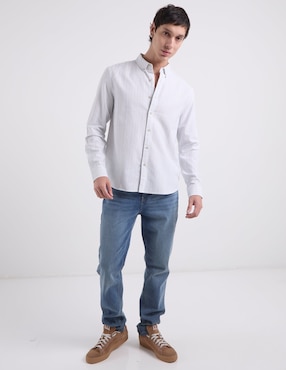 Camisa casual That's It de algodón manga larga para hombre