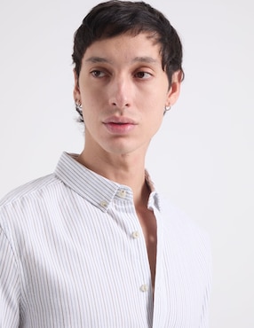 Camisa casual That's It de algodón manga larga para hombre