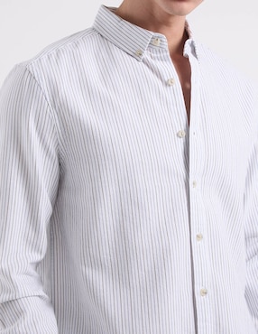 Camisa casual That's It de algodón manga larga para hombre