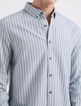 Camisa casual That's It de algodón manga larga para hombre