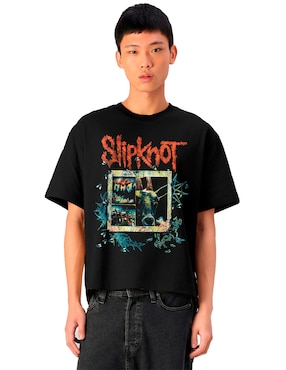 Playera Tee Bar Slipknot cuello redondo para hombre