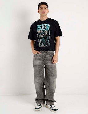 Playera Tee Bar Kiss cuello redondo para hombre