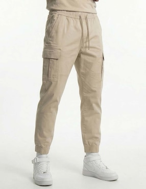 Pantalón casual jogger regular Hollister de algodón para hombre