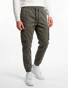 Pantalón jogger regular Hollister de algodón para hombre