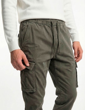 Pantalón jogger regular Hollister de algodón para hombre