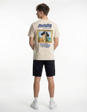 Playera Spongebob? Squarepants cuello redondo para hombre