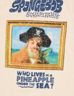 Playera Spongebob? Squarepants cuello redondo para hombre