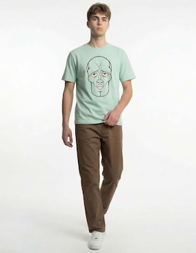 Playera cuello redondo para hombre
