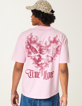 Playera Hollister cuello redondo para hombre
