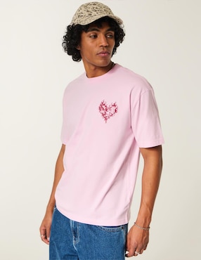 Playera Hollister cuello redondo para hombre
