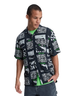 Camisa para playa Quiksilver manga corta para hombre
