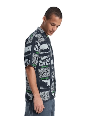 Camisa para playa Quiksilver manga corta para hombre