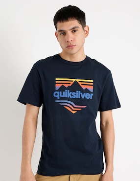 Playera quiksilver cuello redondo para hombre
