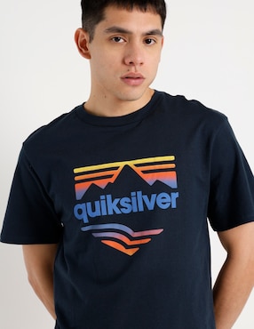 Playera quiksilver cuello redondo para hombre