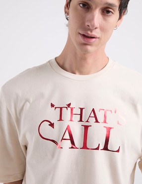 Playera El diablo viste a la moda cuello redondo para hombre