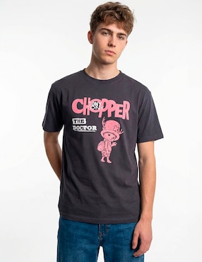 Playera Tee Bar One Piece Tony Tony Chopper cuello redondo para hombre