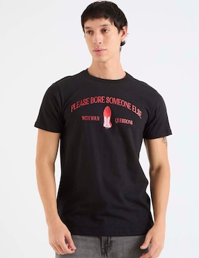 Playera Tee Bar cuello redondo