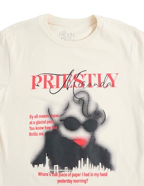 Playera Tee Bar The Devil Wears Prada cuello redondo