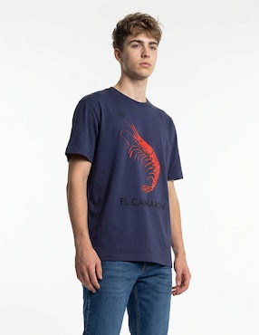 Playera cuello redondo para hombre