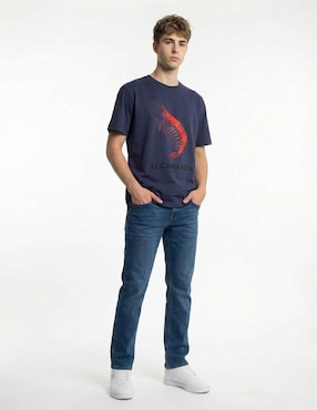 Playera cuello redondo para hombre