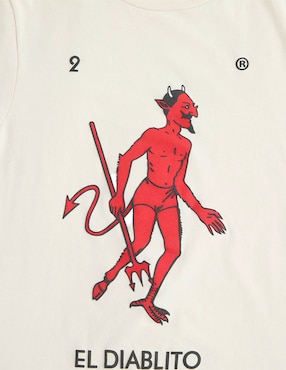Playera El Diablito cuello redondo para hombre