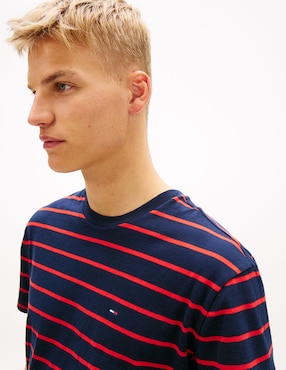 Playera Tommy Jeans Classic Flag cuello redondo para hombre