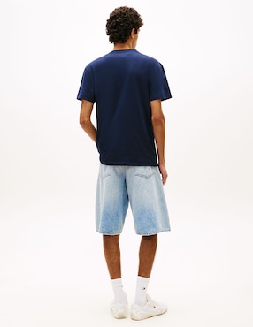 Playera Tommy Jeans Linear cuello redondo para hombre