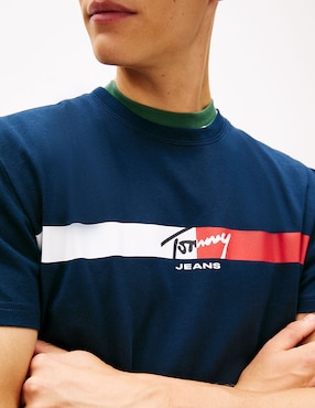 Playera Tommy Jeans cuello redondo para hombre
