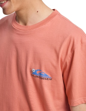 Playera Quiksilver EV Barrel Paradise cuello redondo para hombre