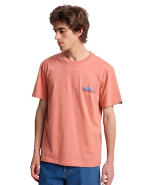 Playera Quiksilver EV Barrel Paradise cuello redondo para hombre