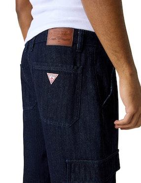 Jeans cargo Guess lavado obscuro para hombre