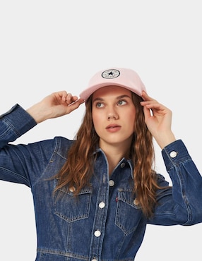 Gorra visera semicurva snapback casual Converse Big Logo para mujer
