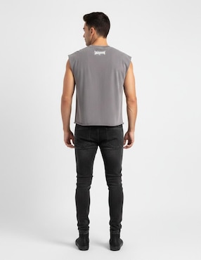 Playera John Leopard cuello redondo para hombre