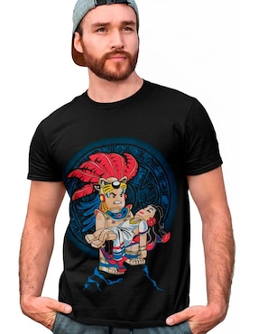 Playera Karani-Art Iztla Lego cuello redondo para hombre