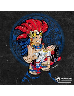 Playera Karani-Art Iztla Lego cuello redondo para hombre